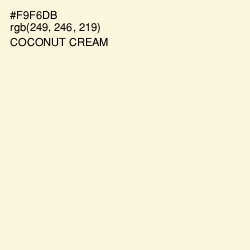 #F9F6DB - Coconut Cream Color Image